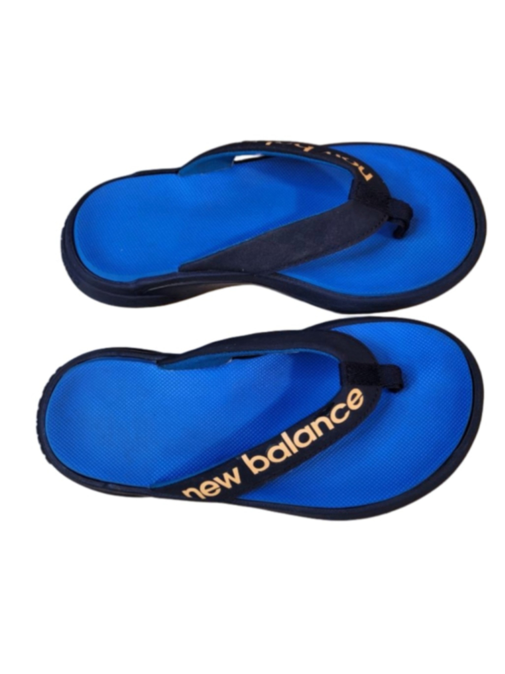 New Balance Boy's 340 V1 Flip Flop Sandals in Eclipse/Citrus Punch/Wave Size 1Y